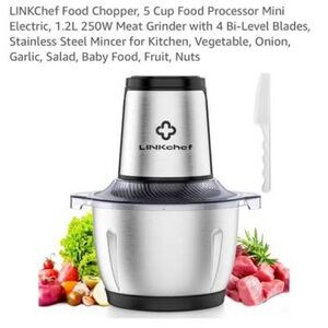 LINKChef Food Chopper, 5 Cup Food Processor Mini Electric